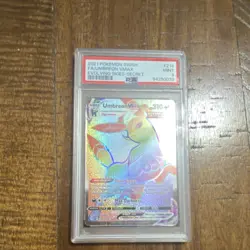 Pokemon Umbreon VMAX Secret Rare Holo 214/203 Evolving Skies PSA 9 2021 - Image 1