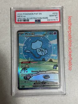 2024 POKEMON PAF EN-PALDEAN FATES SPECIAL ILLUSTRATION RARE #232 MEW EX PSA 10 - Image 4
