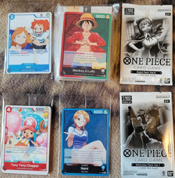 VARIOUS ONE PIECE CARD SEALED PROMO PACKS, EVENT PACKS & MONKEY.D.LUFFY DECK - Image 1