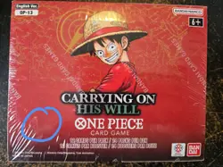One Piece OP13 Carrying On His Will Booster Box English Sealed, Minor Tear - Image 1