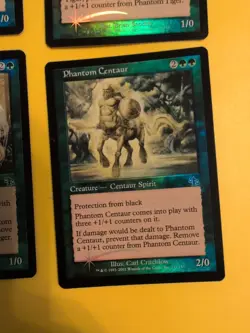 Phantom Tiger x3 & Phantom Centaur. Judgment. Old VIntage. MTG 4 Card. FOIL - Image 3