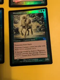 Phantom Tiger x3 & Phantom Centaur. Judgment. Old VIntage. MTG 4 Card. FOIL - Image 4