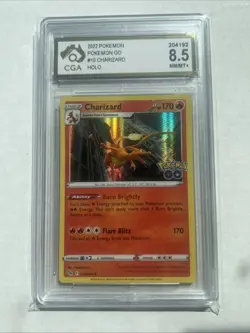 CGA 8.5 Charizard Holo 10/78 Pokemon Go Graded Card 2022 - Image 1