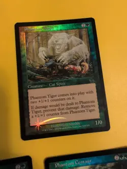 Phantom Tiger x2 & Phantom Centaur. Judgment. Old VIntage. MTG 3 Card. FOIL - Image 5