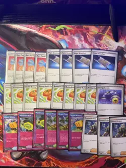 200 pokemon Playable Cards Lot With Night Stretchers And Buddy Buddy Poffins - Image 1