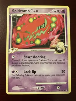 Spiritomb C 84/147 Supreme Victors Regular Common 2009 Pokemon TCG Card NM - Image 1