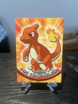Charmeleon #05 Topps TV Animation Blue Label Pokemon Card LP - Image 1