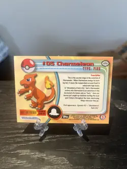 Charmeleon #05 Topps TV Animation Blue Label Pokemon Card LP - Image 2