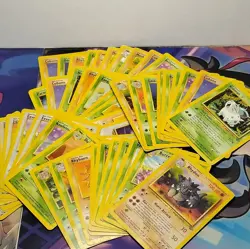 Pokemon TCG Base Set Jungle (DAMAGED)(HEAVY PLAYED) BULK LOT OF 150 CARDS DMG/HP - Image 1