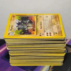 Pokemon TCG Base Set Jungle (DAMAGED)(HEAVY PLAYED) BULK LOT OF 150 CARDS DMG/HP - Image 2