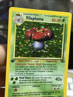 #3 1st Edition Vileplume 15/64 Jungle 1999 Holo Rare WOTC Pokemon Card TCG - Image 5