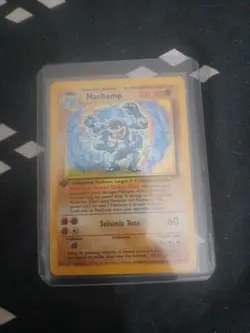 Machamp 1st Edition Holo Base Set Pokemon Card 8/102 Wizards of the Coast - Image 1