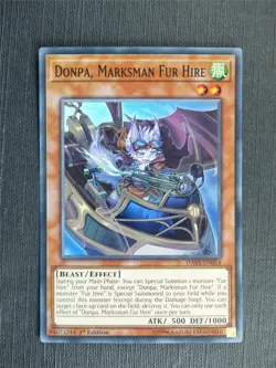 Donpa Marksman Fur Hire DASA Super Rare - 1st ed - Yugioh Cards #Z1 - Image 1
