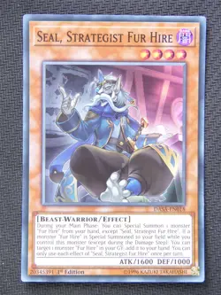 Seal Strategist Fur Hire DASA - Super Rare - Yugioh Card #5M7 - Image 1