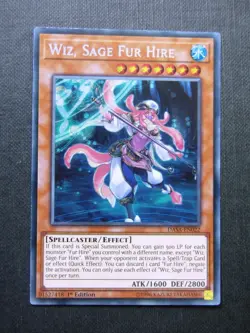 Wiz Sage Fur Hire DASA Secret Rare - 1st ed - Yugioh Cards #17T - Image 1