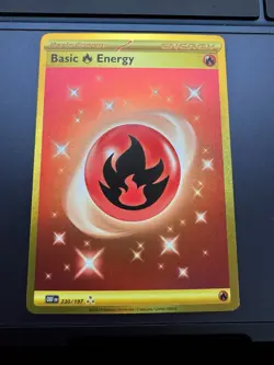 Basic Fire Energy 230/197 SV03: Obsidian Flames Holo Hyper Rare Pokemon Card - Image 1
