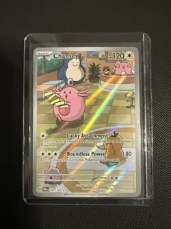 Pokemon Chansey TCG Twilight Masquerade Illustration Rare Holo Card 187/167 - Image 1