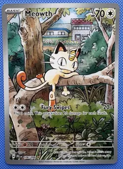 Meowth 106/094 PFL 2025: Basic HP 70 Fury Swipes English Pokemon TCG Card - Image 1