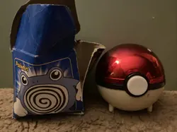 Pokemon Burger King 23k GoldPlated Poliwhirl Trading Card Pokeball COA USED BOX - Image 1