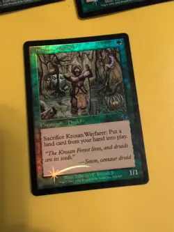 Krosan Wayfarer x3 Druid Judgment.Old VIntage.MTG 3 Card.FOIL - Image 3