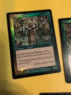 Krosan Wayfarer x3 Druid Judgment.Old VIntage.MTG 3 Card.FOIL - Image 4