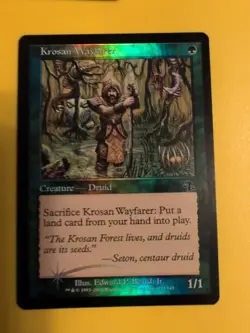 Krosan Reclamation & Krosan Wayfarer Judgment.Old VIntage.MTG 2 Card.FOIL - Image 3