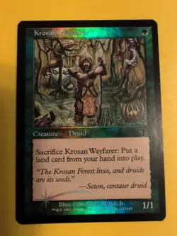 Krosan Reclamation & Krosan Wayfarer Judgment.Old VIntage.MTG 2 Card.FOIL - Image 4