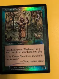 Krosan Reclamation & Krosan Wayfarer Judgment.Old VIntage.MTG 2 Card.FOIL - Image 5