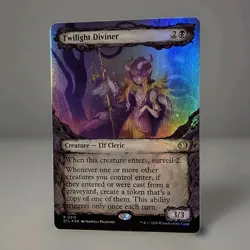 MTG - TWILIGHT DIVINER FOIL 315 - BORDERLESS Lorwyn Eclipsed NM/M - Image 2