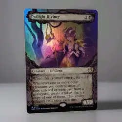 MTG - TWILIGHT DIVINER FOIL 315 - BORDERLESS Lorwyn Eclipsed NM/M - Image 3