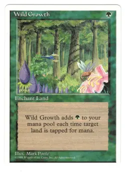 ►Magic-Style◄ MTG - Wild Growth - Alternate 4th Fourth Edition - NM - Image 1