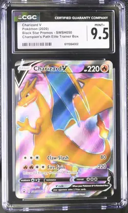 CGC Mint+ 9.5: Charizard V (SWSH050) Pokemon Black Star Promos (EN) - Image 1
