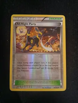 POKEMON ALL-NIGHT PARTY 96/122 REVERSE HOLO BREAKPOINT UMBREON NEVER PLAYED - Image 1