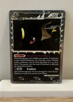 2010 POKEMON HEARTGOLD & SOULSILVER UNDAUNTED 86 UMBREON-HOLO - Image 1
