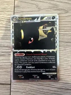 2010 POKEMON HEARTGOLD & SOULSILVER UNDAUNTED 86 UMBREON-HOLO - Image 3
