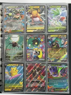 Pokemon Card Collection Binder Lot Holo Rare Ionos Bellibolt Mega Gengar Pikachu - Image 1
