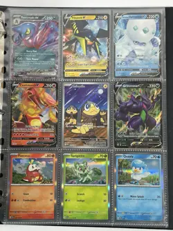 Pokemon Card Collection Binder Lot Holo Rare Ionos Bellibolt Mega Gengar Pikachu - Image 3