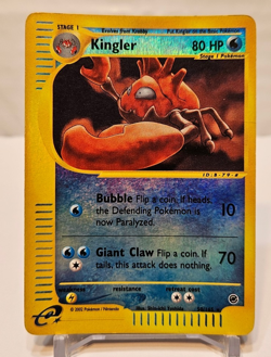 Kingler 50/165 Reverse Holo Rare Expedition Pokemon 1086 - Image 1