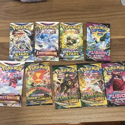 Lot of Pokemon booster packs evolving skies sirs vmax and more old collection - Image 1