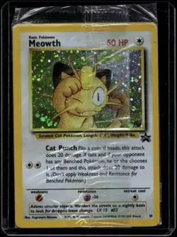 Pokemon TCG Meowth 10 WoTC Promo Sealed DMG - Image 1