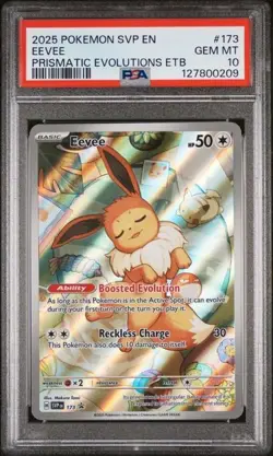 Pokemon Svp En-Sv Black Star Promo #173 Eevee Prismatic Evolutions Etb PSA 10 - Image 1