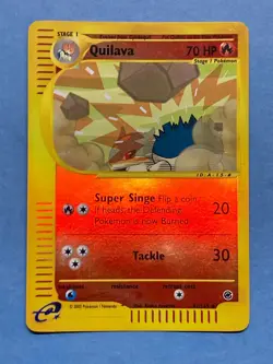 Pokemon Reverse Holo eReader Quilava- Expedition- 91/165- VLP - Image 1