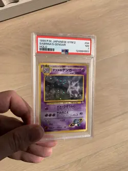 Pokemon 1999 Sabrina's Gengar Gym 2 Japanese Holo Rare #094 BANNED ART PSA 7 NM - Image 1