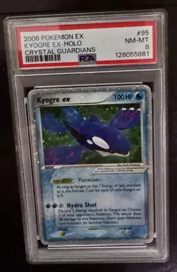 2006 Pokemon Crystal Guardians | Kyogre ex Holo #95 | PSA 8 NM-MT - Image 5
