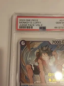 PSA 10 MONKEY D. LUFFY Judge Pack Vol. 2 OP03-070 One Piece Promo Gear Two Luffy - Image 2