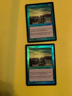 Serene Sunset x2. Instant Judgment.Old VIntage.MTG 2 Card. FOIL - Image 1