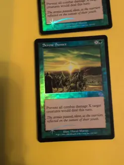 Serene Sunset x2. Instant Judgment.Old VIntage.MTG 2 Card. FOIL - Image 2