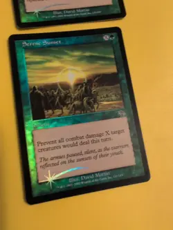 Serene Sunset x2. Instant Judgment.Old VIntage.MTG 2 Card. FOIL - Image 4