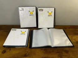POKEMON Lot Of 4 - BINDERS - Celebrations Train on JUMBO Oversized Card Binder - Image 1