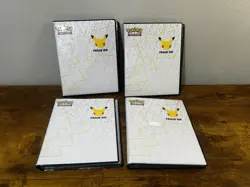 POKEMON Lot Of 4 - BINDERS - Celebrations Train on JUMBO Oversized Card Binder - Image 2